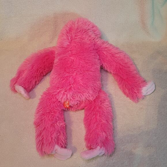 Wild Republic Sloth Beanbag 16” Plush Hot Pink Stuffed Animal Zoo Fuzzy Cuddly - Picture 3 of 7